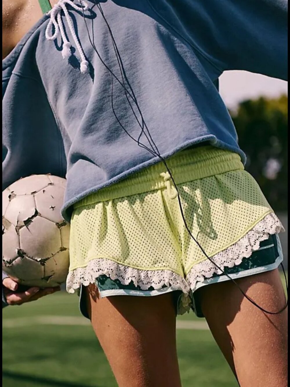 NWT Free People Tip Off Shorts in Sour Citrus - Picture 3 of 8